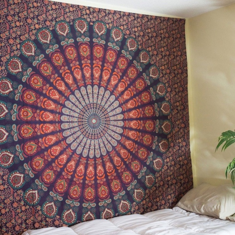 Amber Mandala Tapestry